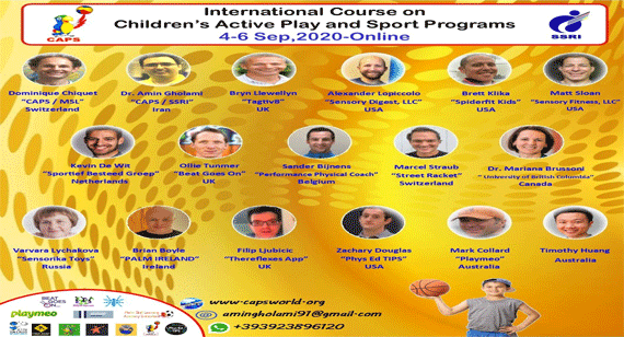 International Course on Childrens Active Play & Sport Programs (4-6 Sep,2020-Online)